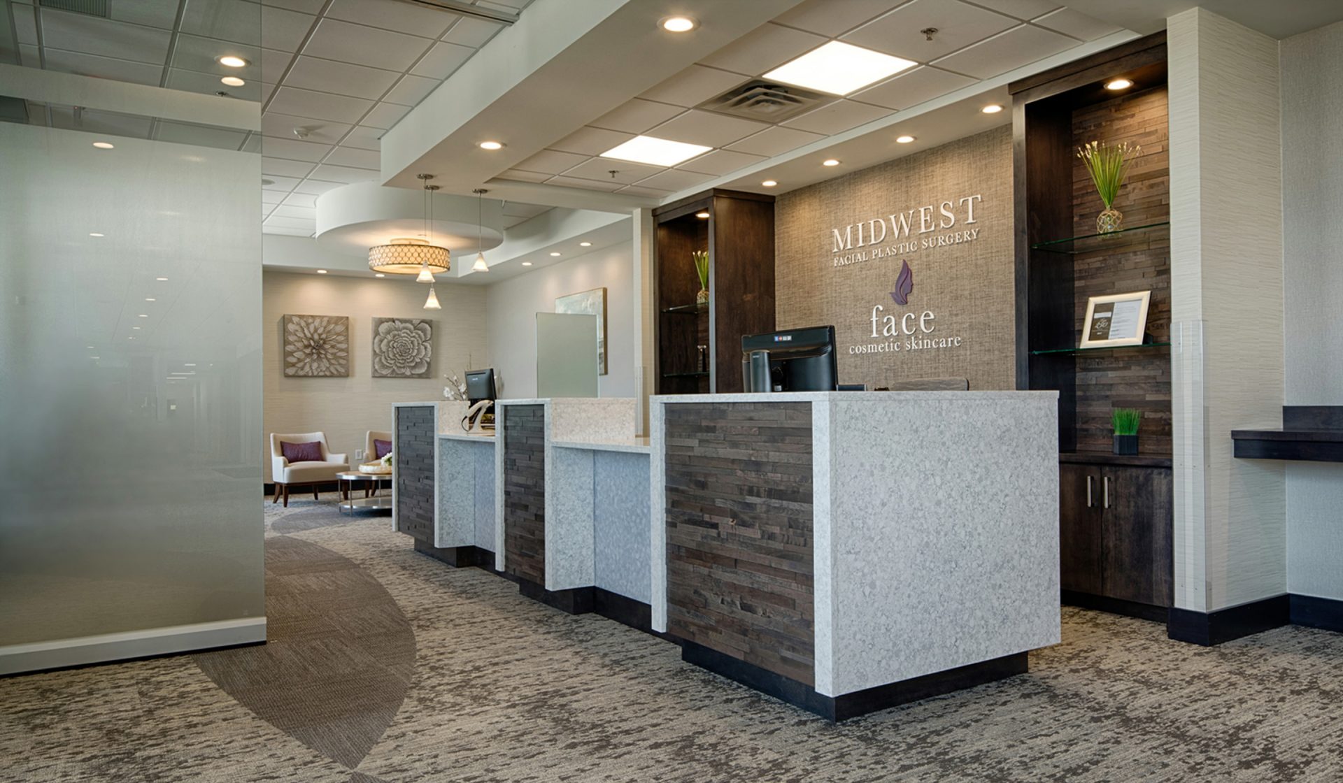 Midwest ENT Lobby with Movable Partition