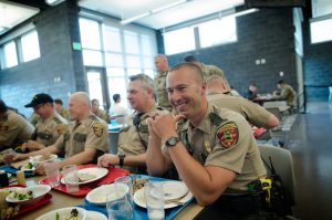 Camp Ripley - Officer at Lunch